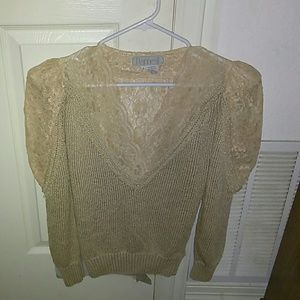 Pearl Lace dressy sweater
